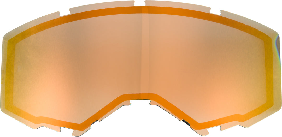 Dual Lens W-o Vents Adult Orange Mirror-smoke