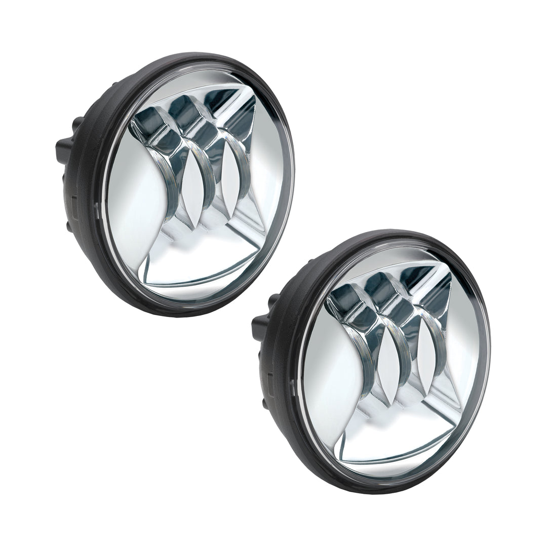 6045 Led Fog Lamp Kit 4.5" Chr Bezel Dual
