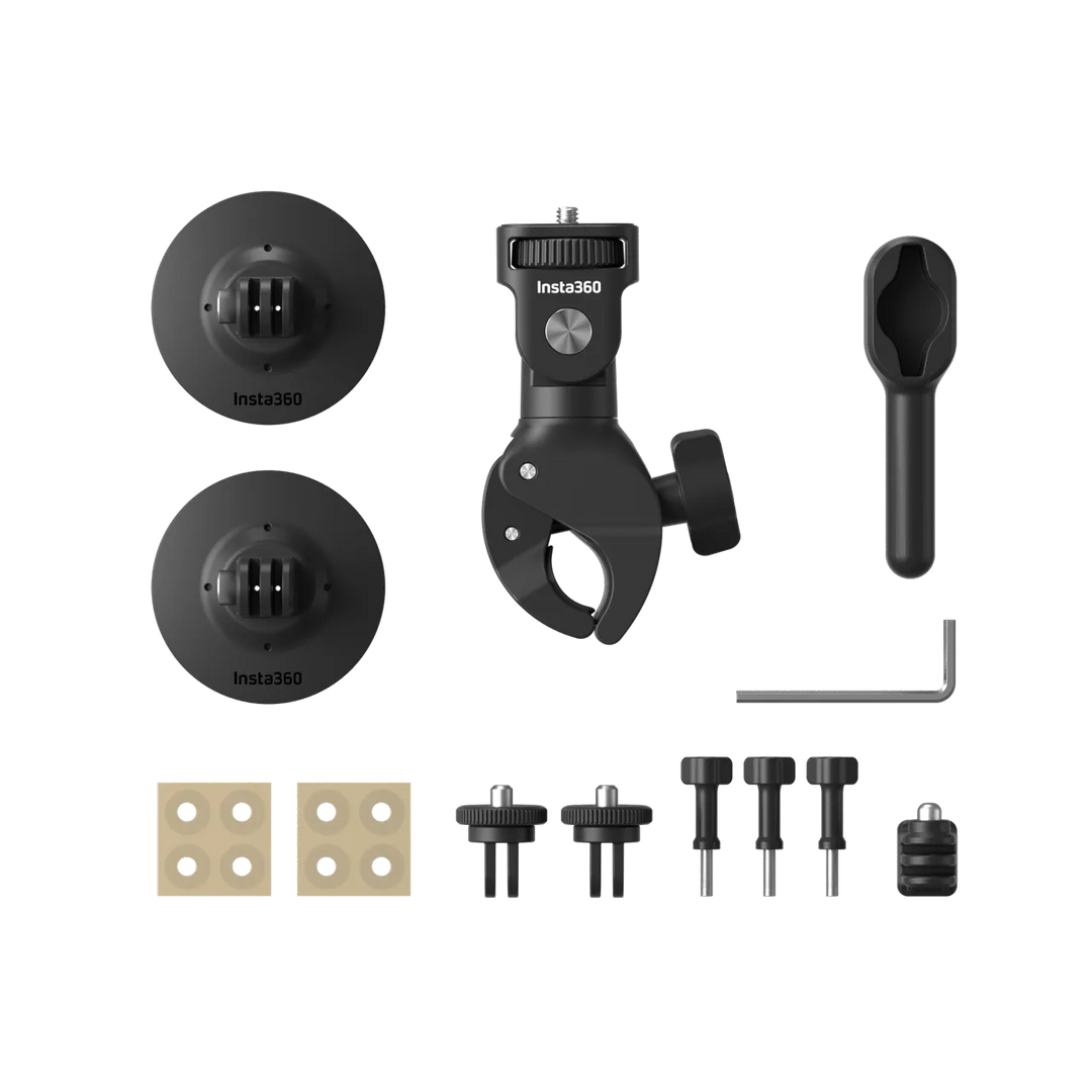 Insta360 Motorcycle Kit Bundle — Heavy Duty Clamp + Accessories