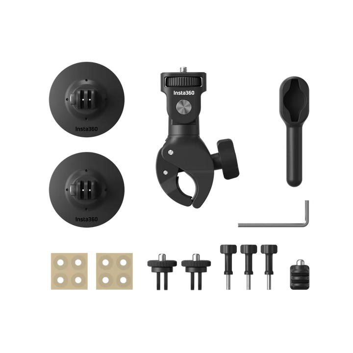 Insta360 Motorcycle Kit Bundle — Heavy Duty Clamp + Accessories