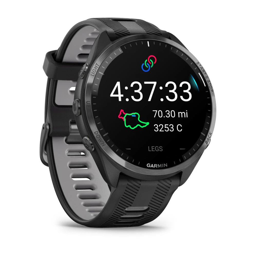 WATCH | Forerunner® 965 | Carbon Gray DLC Titanium Bezel with Black