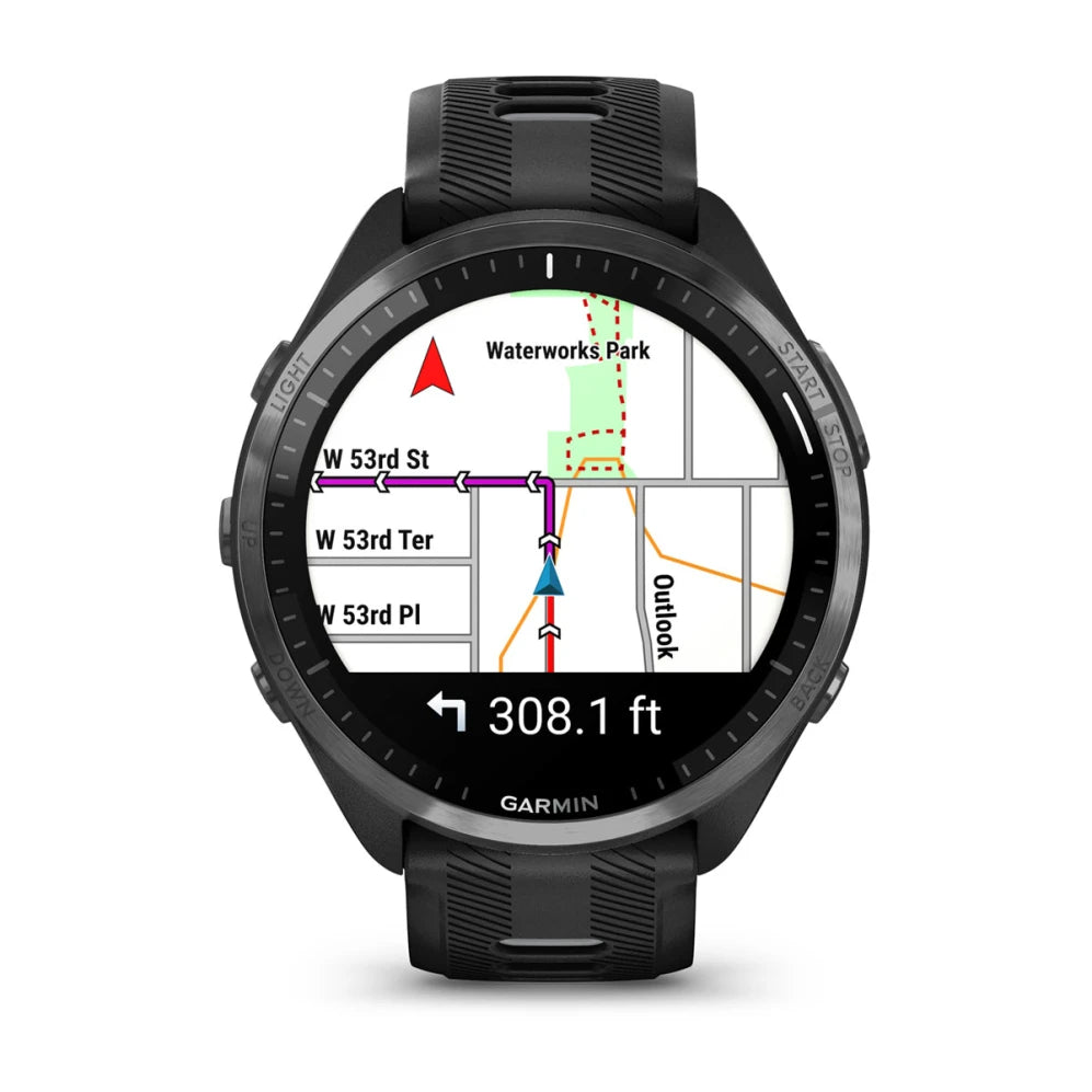 WATCH | Forerunner® 965 | Carbon Gray DLC Titanium Bezel with Black
