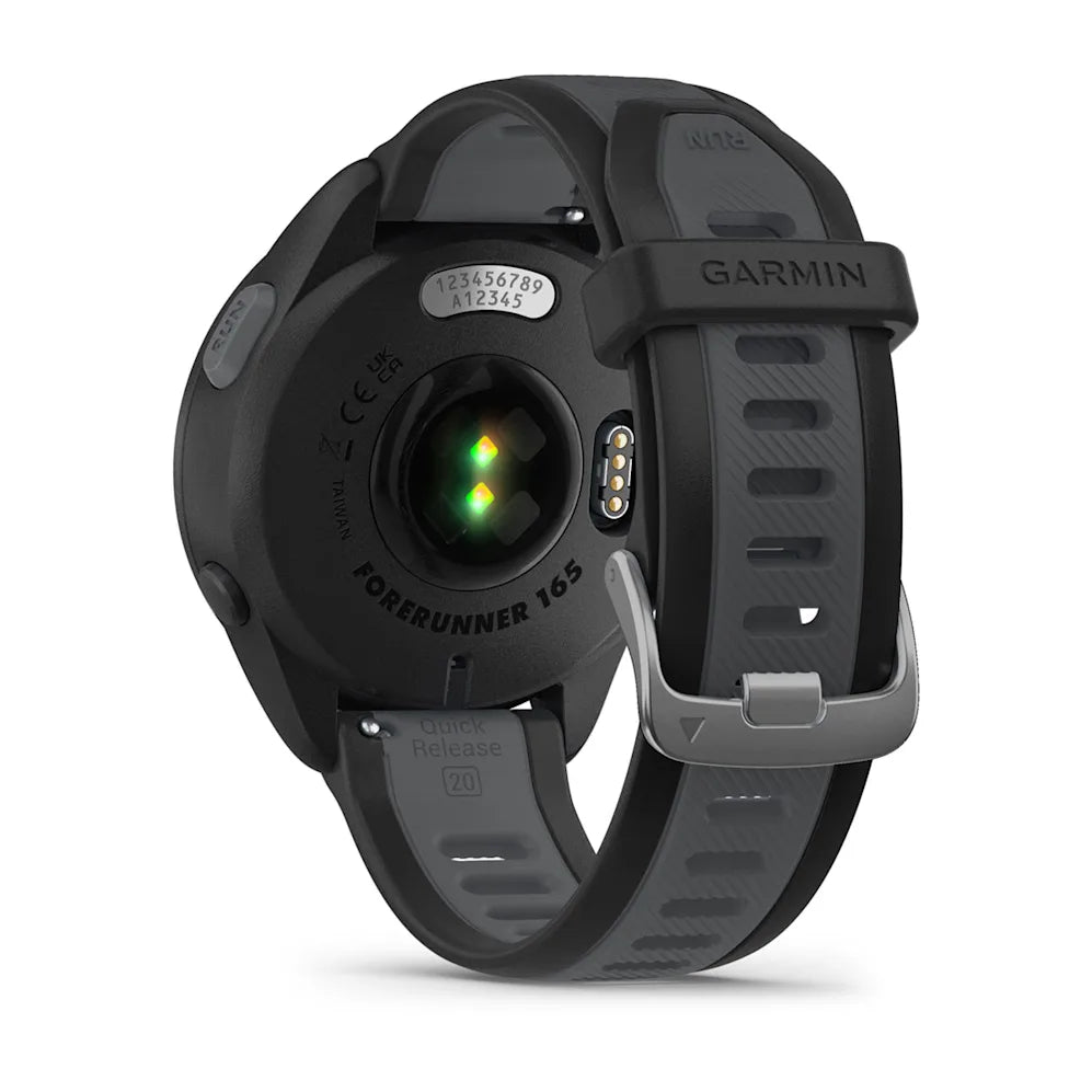 Garmin Forerunner® 165 Music – Black/Slate Gray – GPS Running Smartwatch with Music