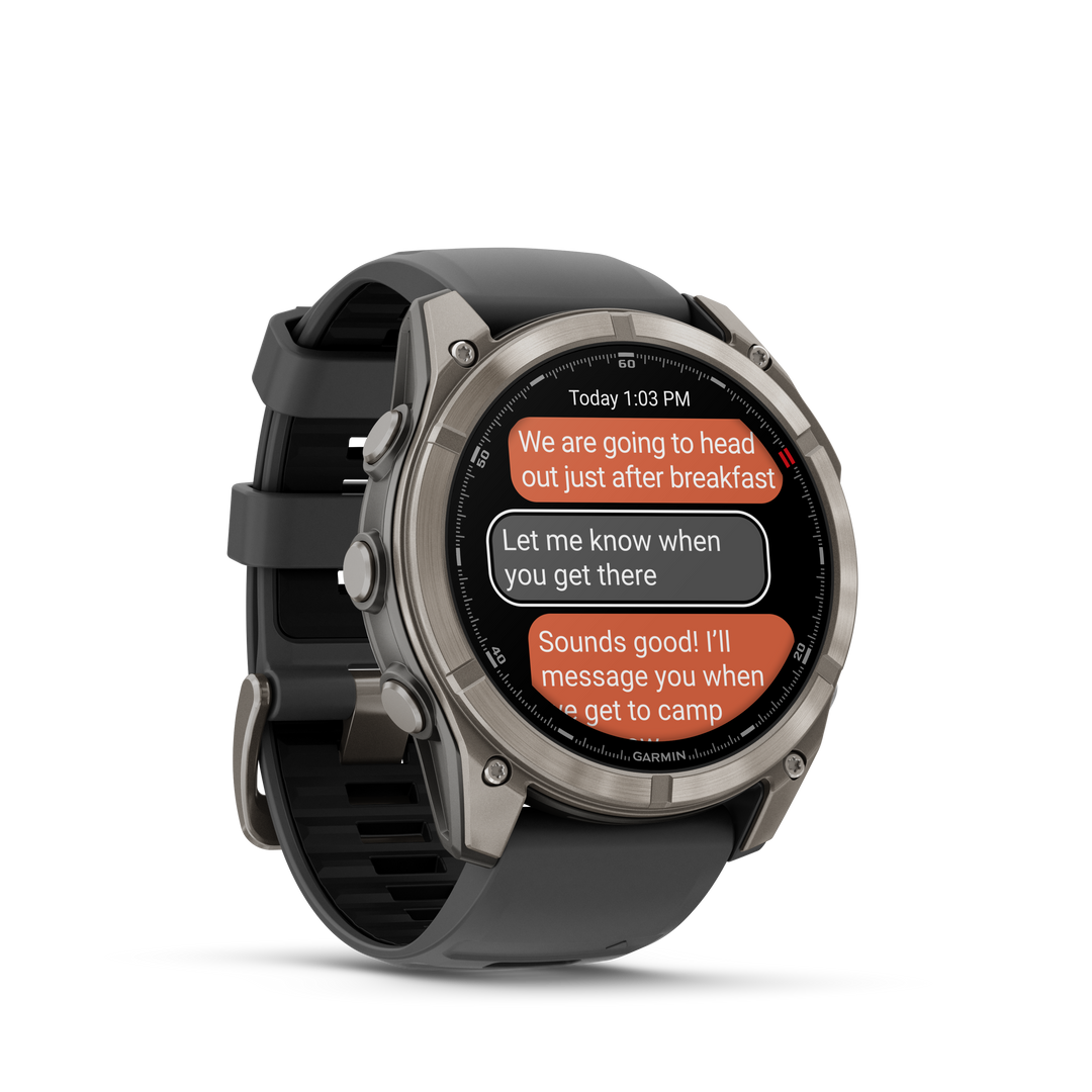 Garmin Fēnix 8 Pro 51 mm Titanium — Graphite/Black + Silicone Band (010-03199-10)