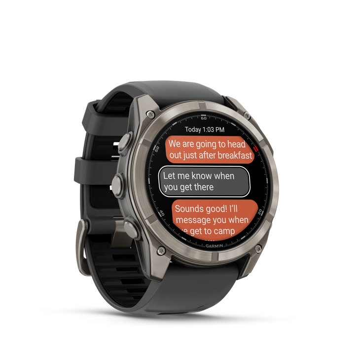 Garmin Fēnix 8 Pro 51 mm Titanium — Graphite/Black + Silicone Band (010-03199-10)