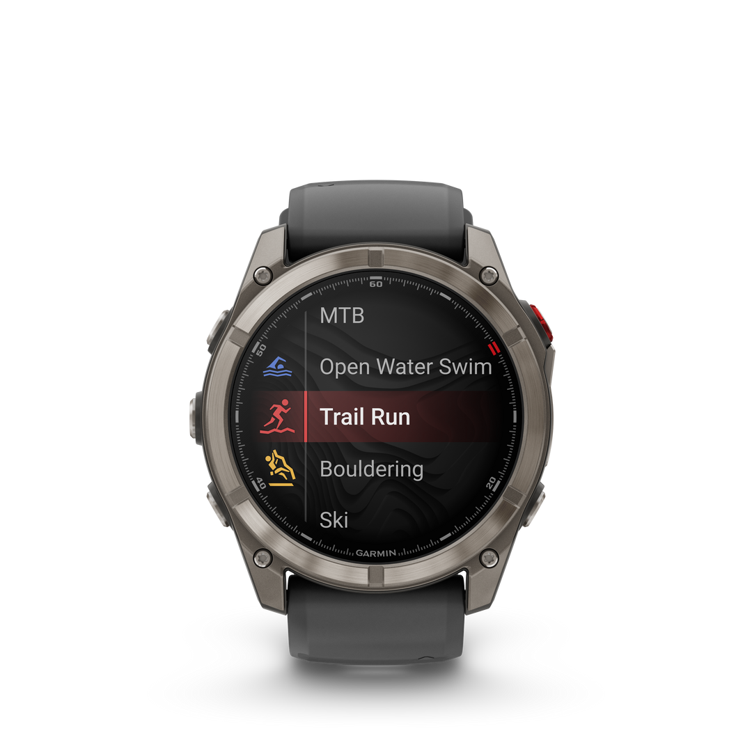 Garmin Fēnix 8 Pro 51 mm Titanium — Graphite/Black + Silicone Band (010-03199-10)