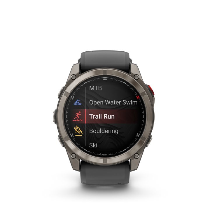 Garmin Fēnix 8 Pro 51 mm Titanium — Graphite/Black + Silicone Band (010-03199-10)