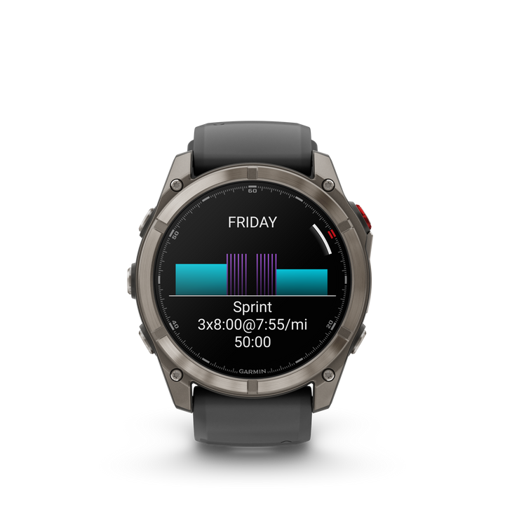 Garmin Fēnix 8 Pro 51 mm Titanium — Graphite/Black + Silicone Band (010-03199-10)