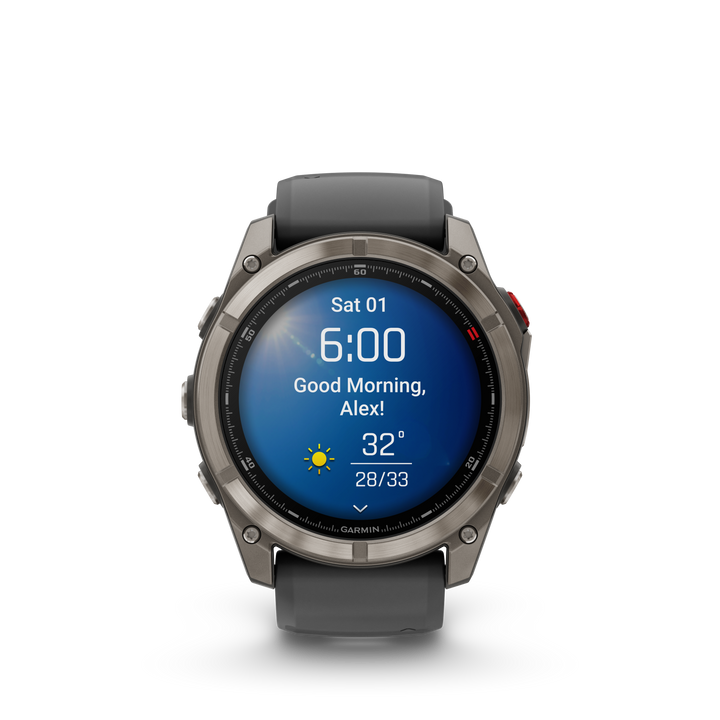 Garmin Fēnix 8 Pro 51 mm Titanium — Graphite/Black + Silicone Band (010-03199-10)