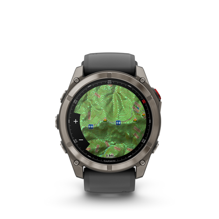 Garmin Fēnix 8 Pro 51 mm Titanium — Graphite/Black + Silicone Band (010-03199-10)