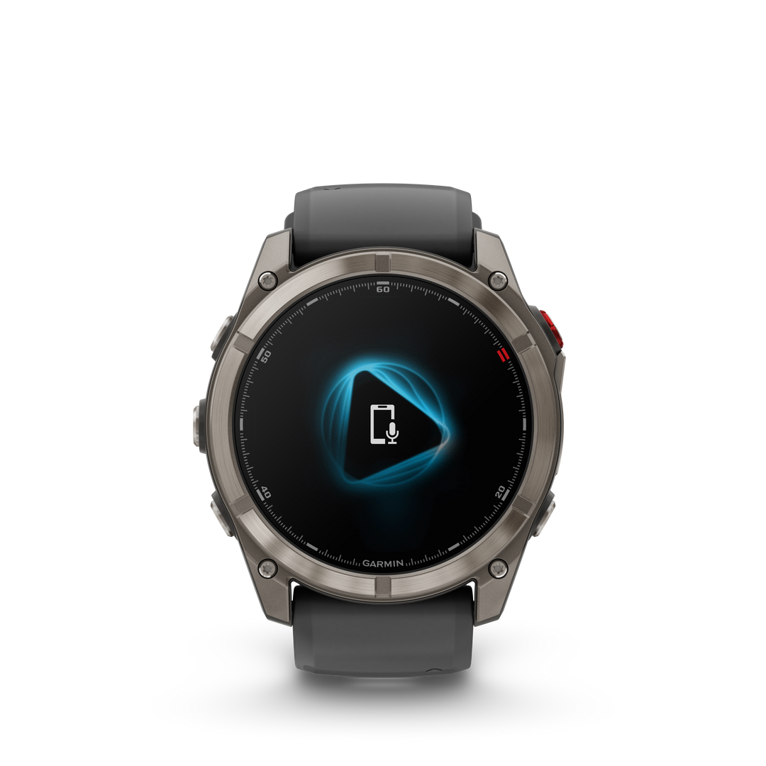 Garmin Fēnix 8 Pro 51 mm Titanium — Graphite/Black + Silicone Band (010-03199-10)