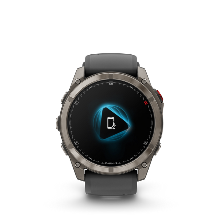 Garmin Fēnix 8 Pro 51 mm Titanium — Graphite/Black + Silicone Band (010-03199-10)