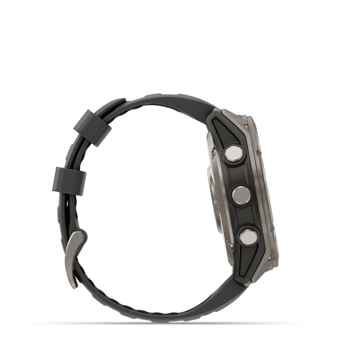 Garmin Fēnix 8 Pro 51 mm Titanium — Graphite/Black + Silicone Band (010-03199-10)