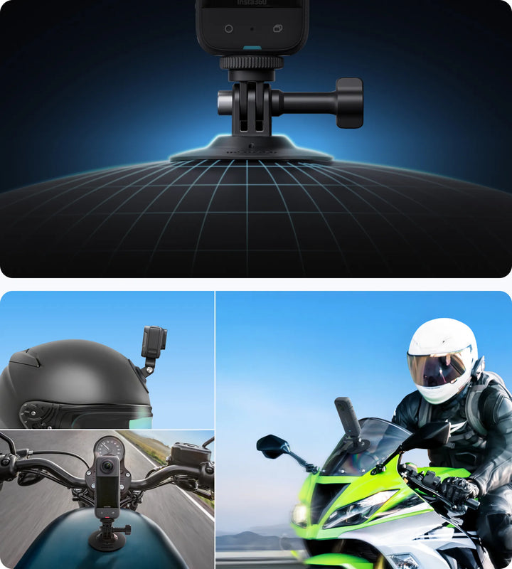Insta360 Motorcycle Kit Bundle — Heavy Duty Clamp + Accessories