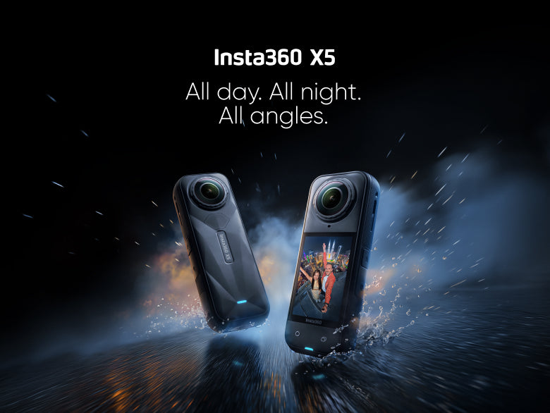 Insta360 X5 – 8K 360° Action Camera with Replaceable Lenses & PureVideo
