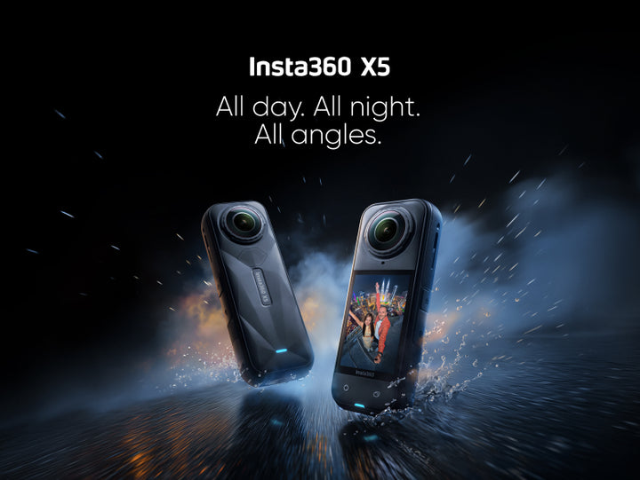 Insta360 X5 – 8K 360° Action Camera with Replaceable Lenses & PureVideo