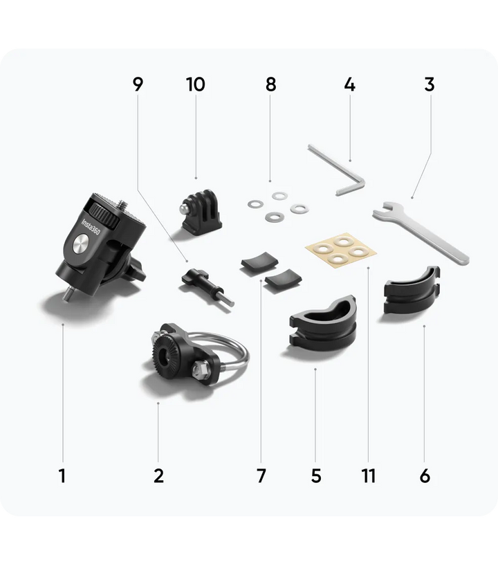 Insta360 Motorcycle U-Bolt Mount (CINSAALV) — Handlebar / Rail Camera Mount