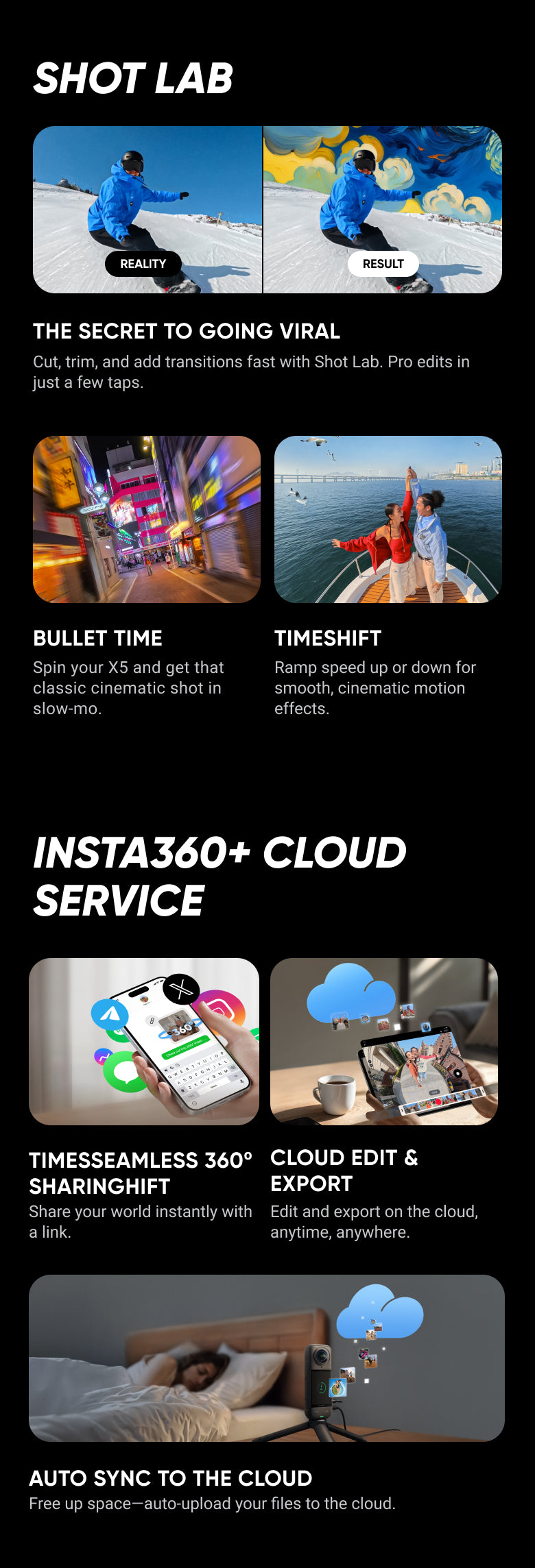 Insta360 X5 – 8K 360° Action Camera with Replaceable Lenses & PureVideo