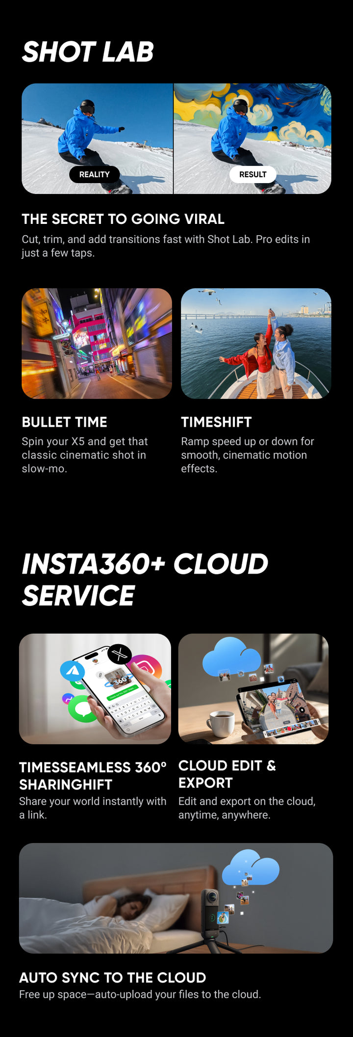 Insta360 X5 – 8K 360° Action Camera with Replaceable Lenses & PureVideo