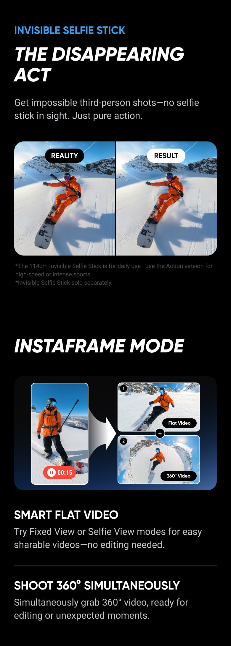 Insta360 X5 – 8K 360° Action Camera with Replaceable Lenses & PureVideo