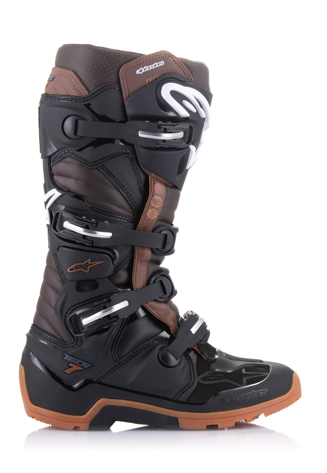 Tech 7 Enduro Boots Blk/slvr/mltry Grn Sz 14