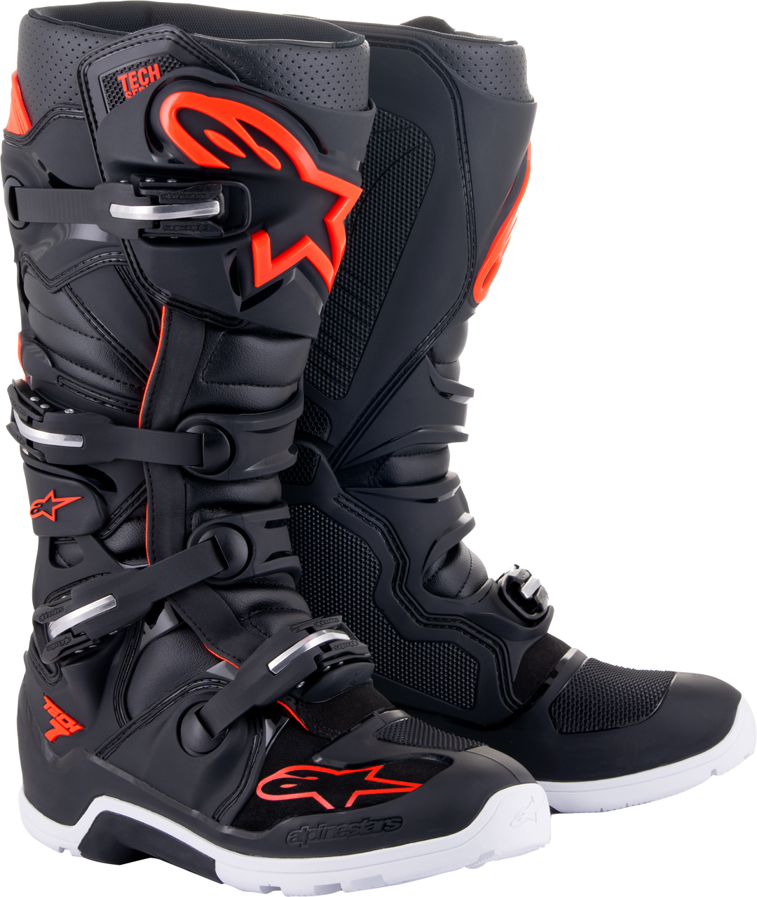 Tech 7 Enduro Boots Blk/slvr/mltry Grn Sz 14