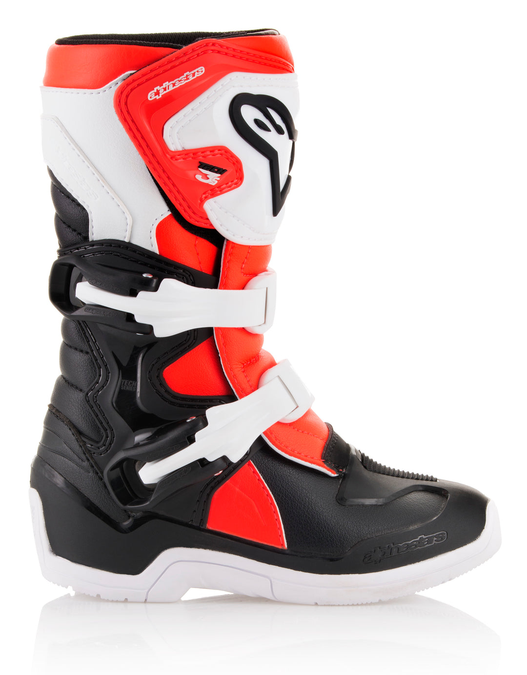 Tech 3s Kids Boots Blk/ylw Fluo/red Fluo Sz 13