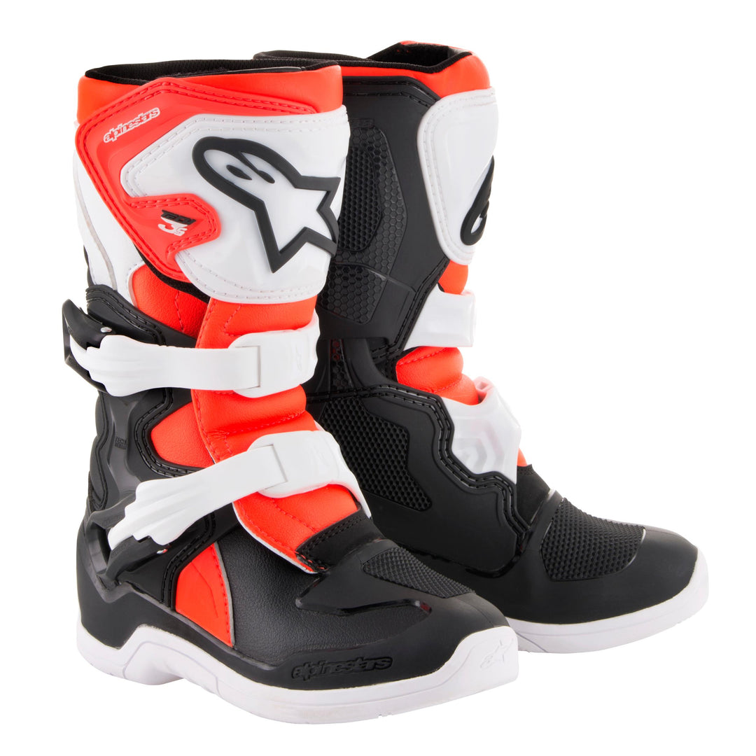 Tech 3s Kids Boots Blk/ylw Fluo/red Fluo Sz 13