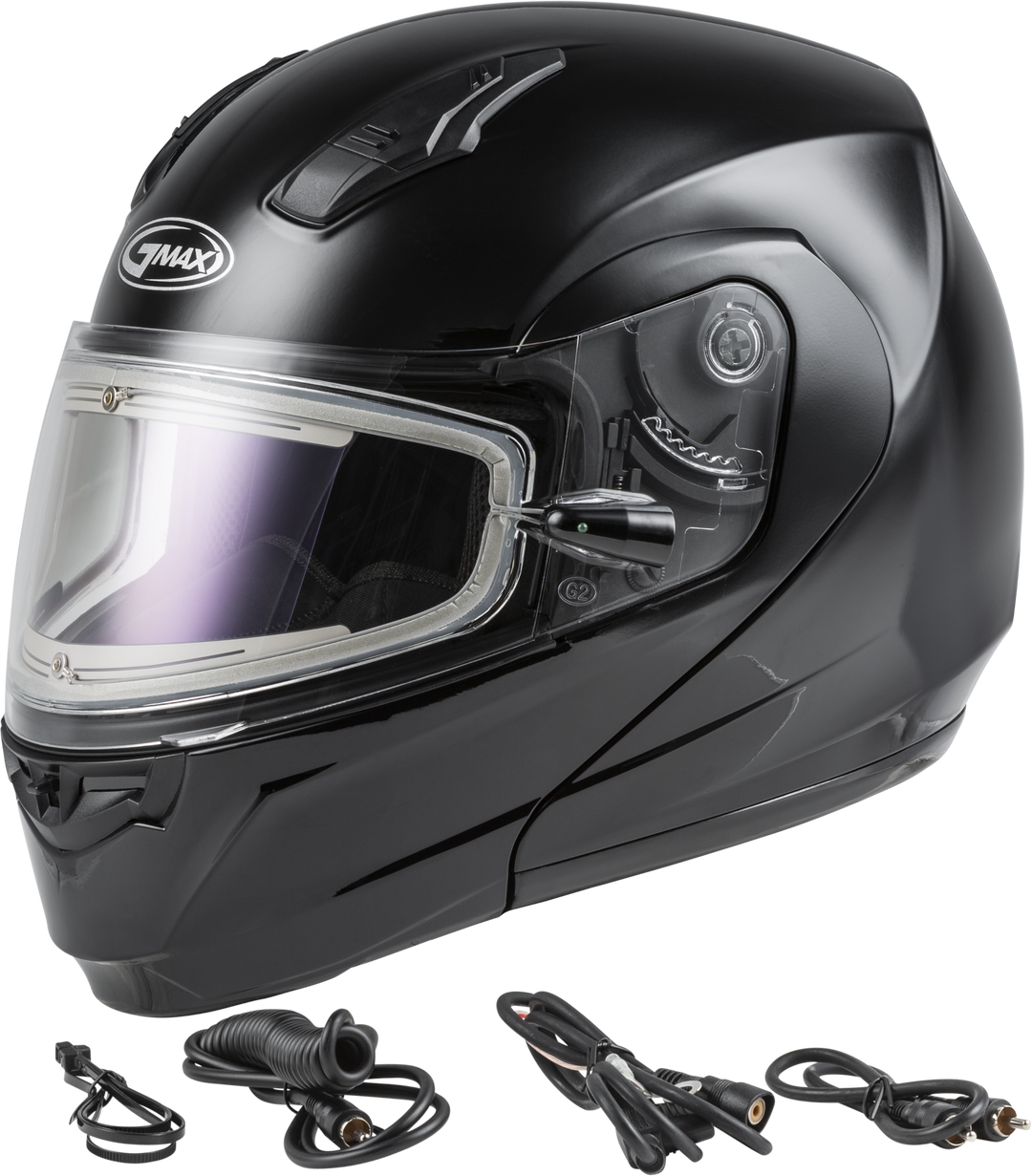 Md-04s Modular Snow Helmet W/electric Shield Matte Blk Xs