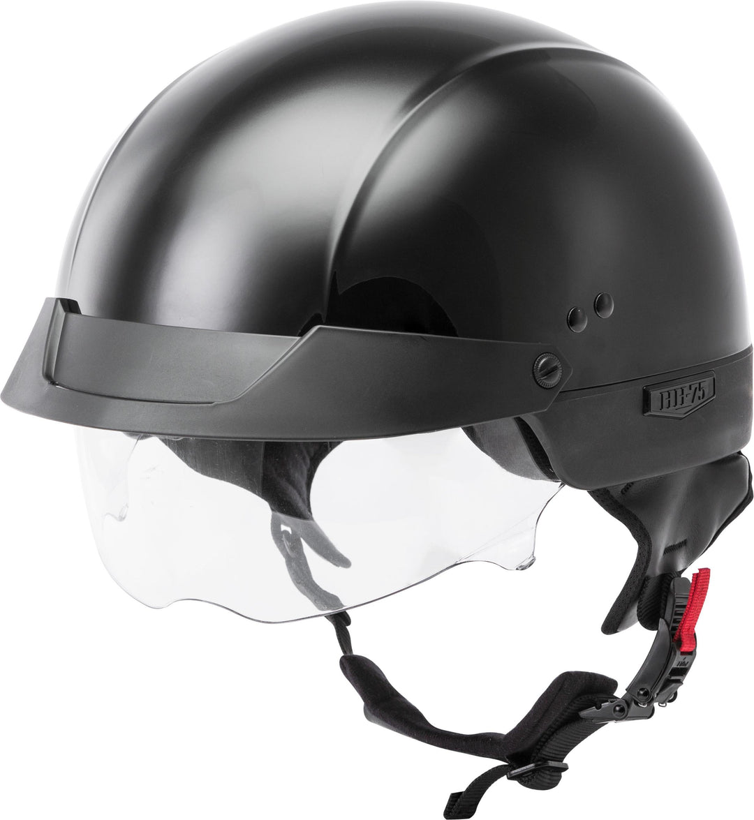 Hh-75 Half Helmet White Xs