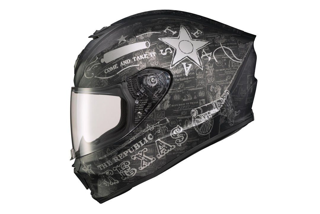 Exo-r420 Full Face Helmet Lone Star Black/gold Xl