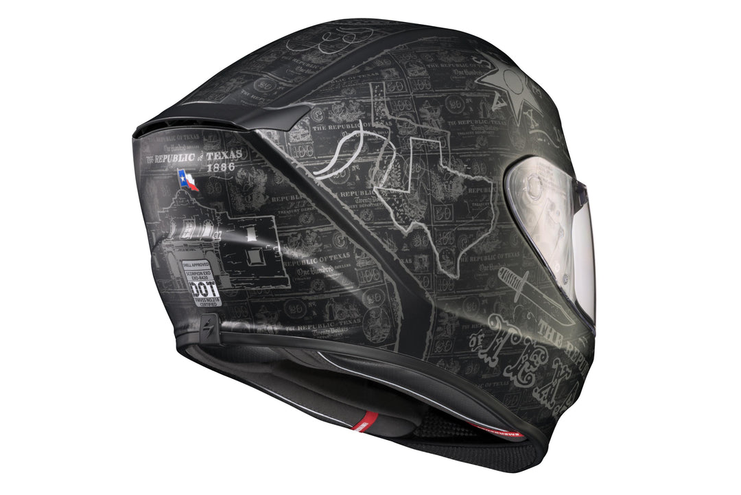 Exo-r420 Full Face Helmet Lone Star Black/gold Xl