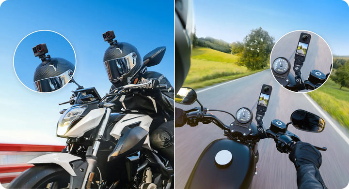 Insta360 Motorcycle Kit Bundle — Heavy Duty Clamp + Accessories