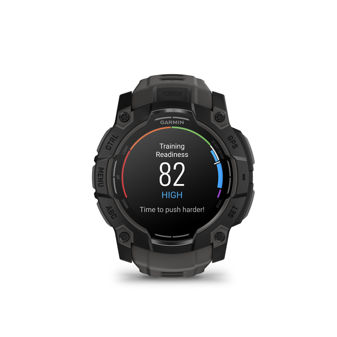 Garmin Instinct® 3 (50 mm) AMOLED – Rugged GPS Smartwatch, Black/Charcoal