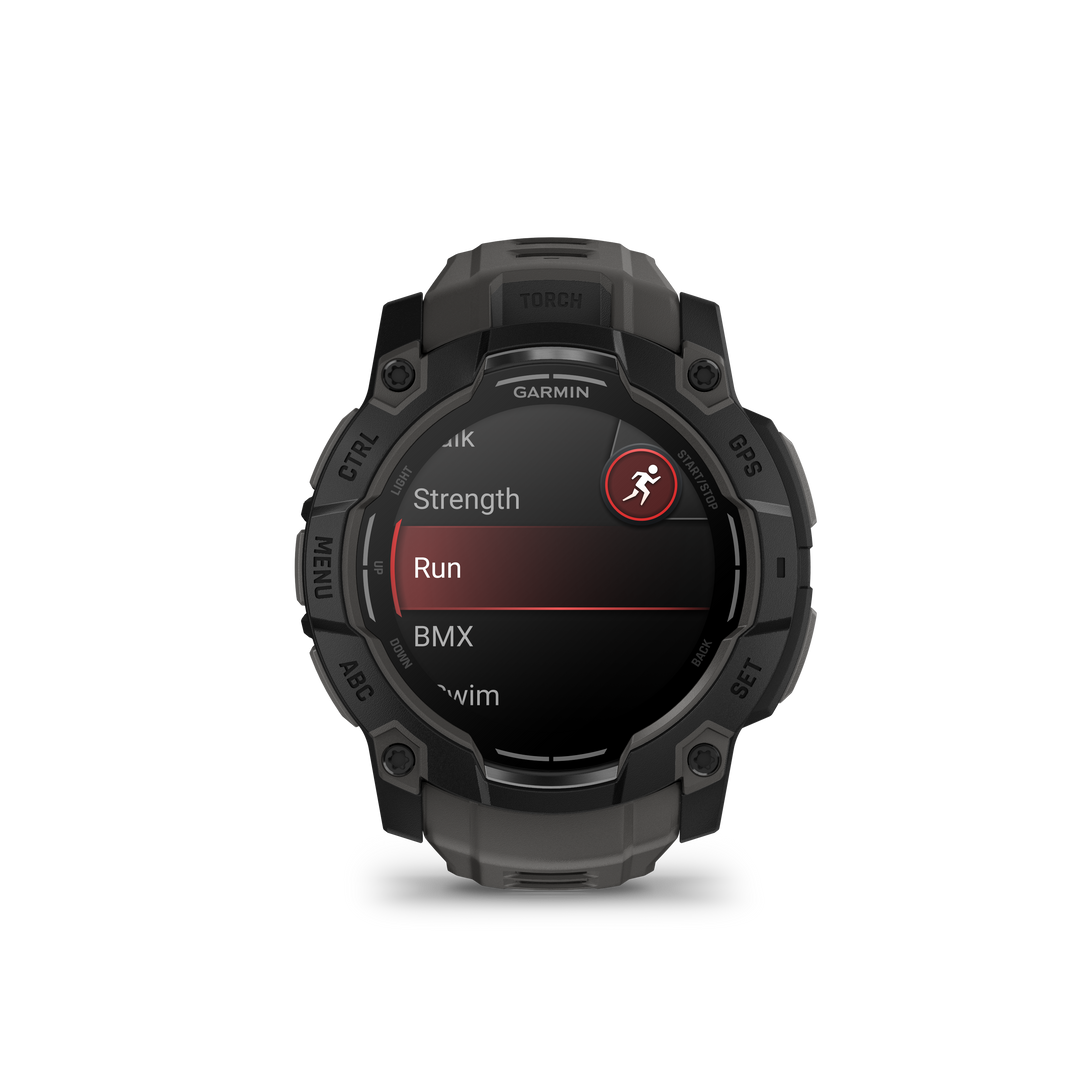 Garmin Instinct® 3 (50 mm) AMOLED – Rugged GPS Smartwatch, Black/Charcoal
