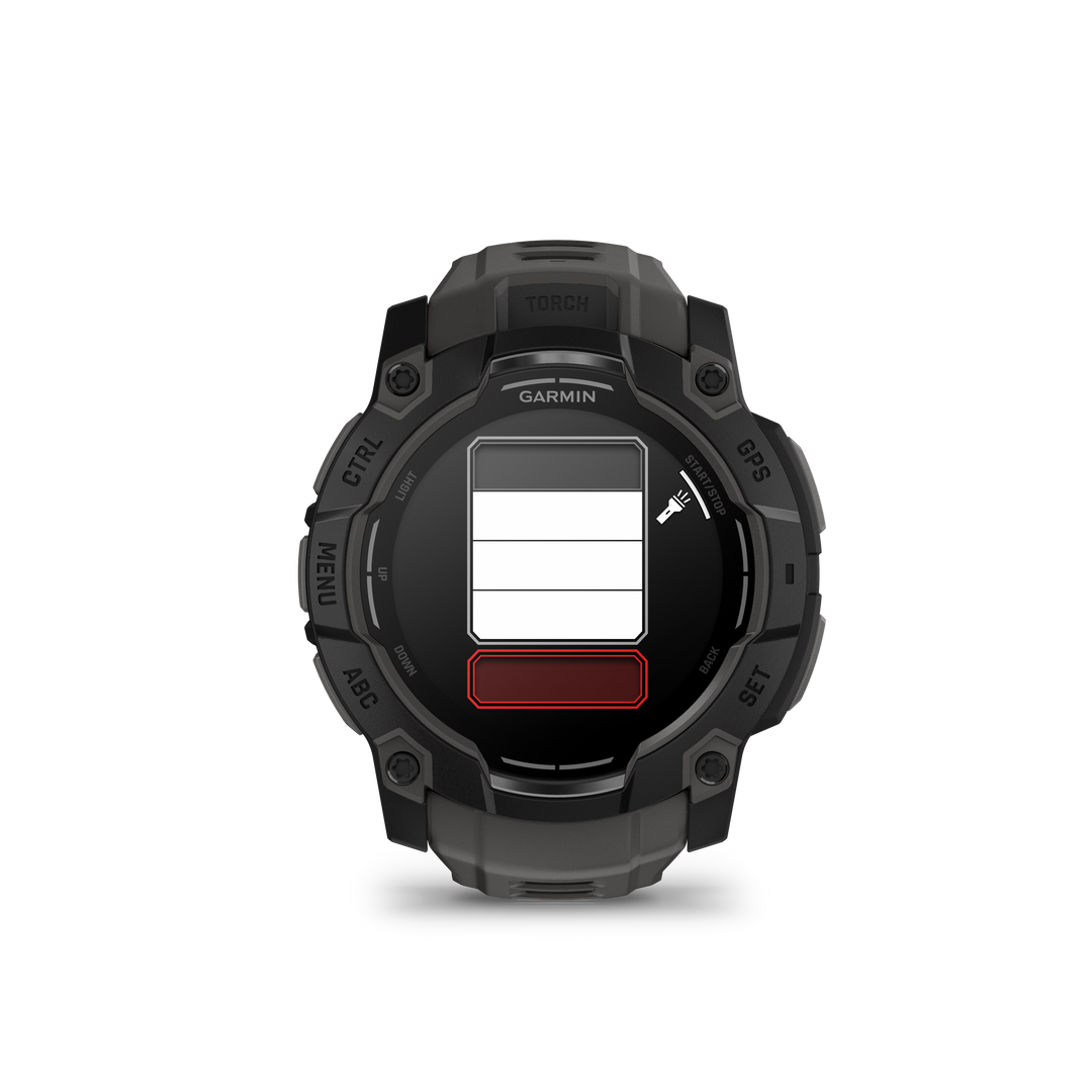 Garmin Instinct® 3 (50 mm) AMOLED – Rugged GPS Smartwatch, Black/Charcoal