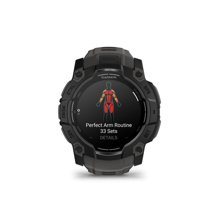 Garmin Instinct® 3 (50 mm) AMOLED – Rugged GPS Smartwatch, Black/Charcoal