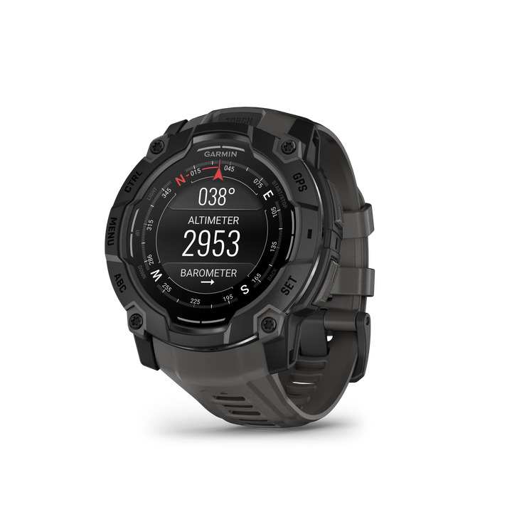 Garmin Instinct® 3 (50 mm) AMOLED – Rugged GPS Smartwatch, Black/Charcoal
