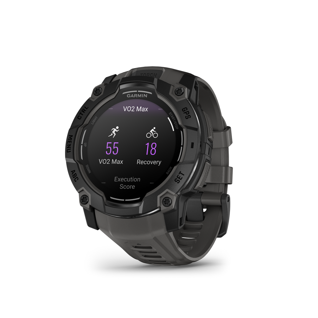Garmin Instinct® 3 (50 mm) AMOLED – Rugged GPS Smartwatch, Black/Charcoal