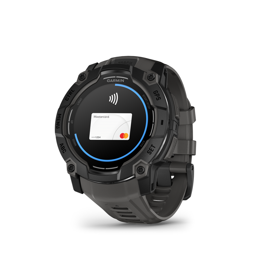 Garmin Instinct® 3 (50 mm) AMOLED – Rugged GPS Smartwatch, Black/Charcoal