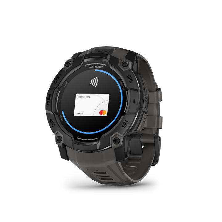 Garmin Instinct® 3 (50 mm) AMOLED – Rugged GPS Smartwatch, Black/Charcoal