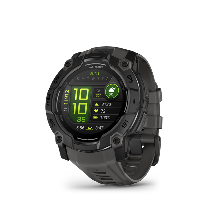 Garmin Instinct® 3 (50 mm) AMOLED – Rugged GPS Smartwatch, Black/Charcoal