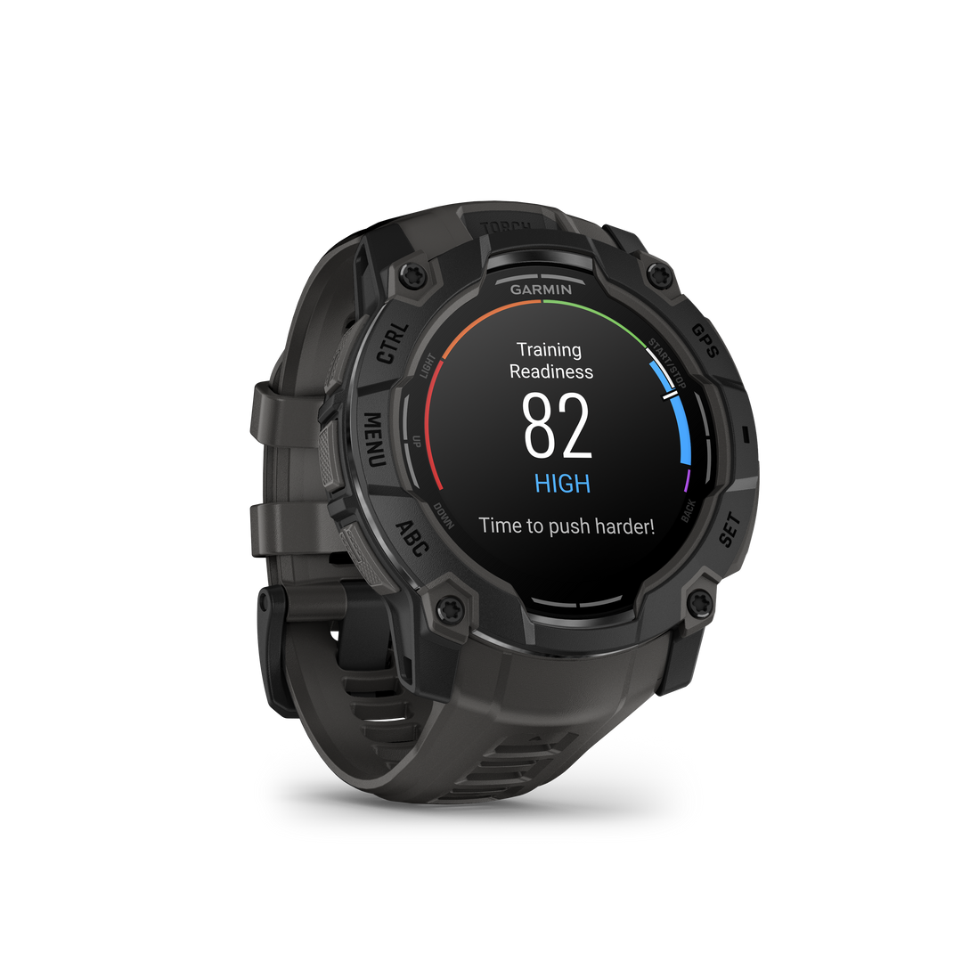 Garmin Instinct® 3 (50 mm) AMOLED – Rugged GPS Smartwatch, Black/Charcoal