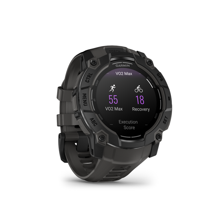 Garmin Instinct® 3 (50 mm) AMOLED – Rugged GPS Smartwatch, Black/Charcoal