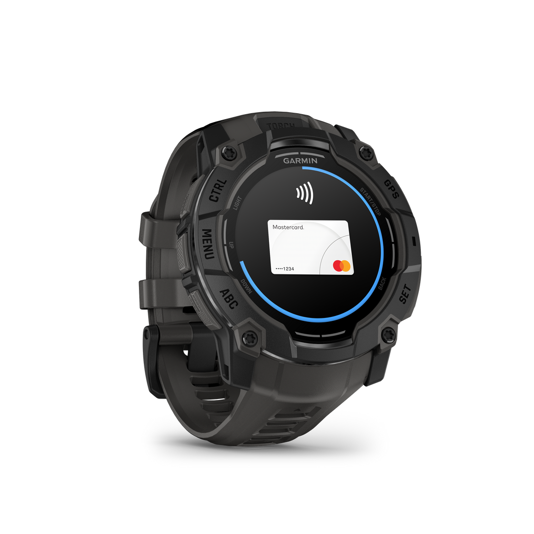 Garmin Instinct® 3 (50 mm) AMOLED – Rugged GPS Smartwatch, Black/Charcoal