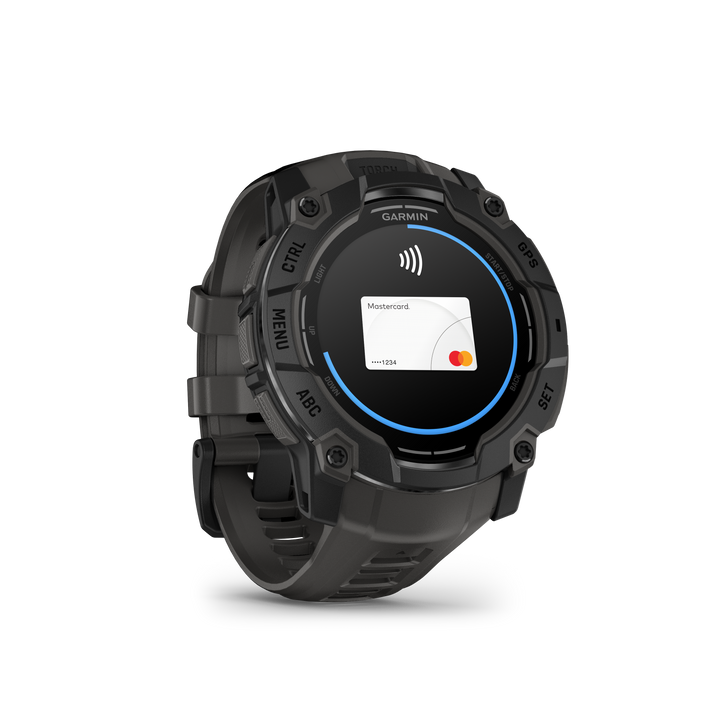 Garmin Instinct® 3 (50 mm) AMOLED – Rugged GPS Smartwatch, Black/Charcoal