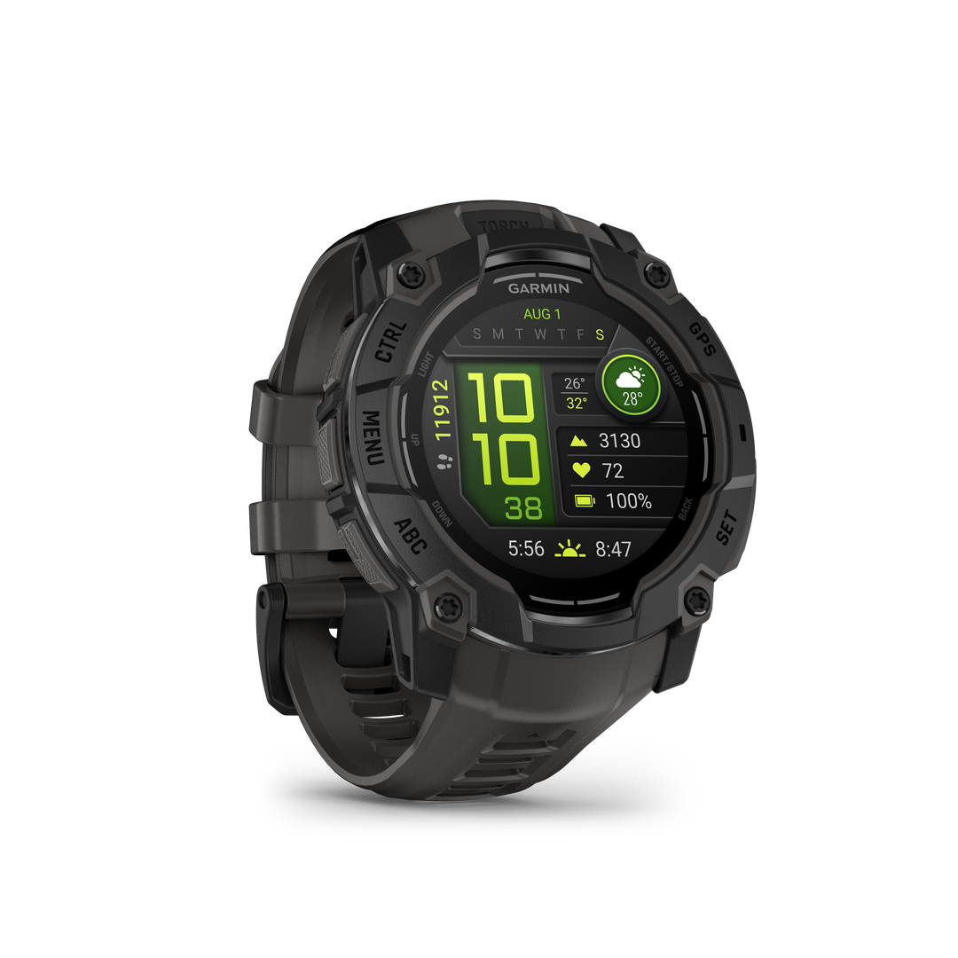 Garmin Instinct® 3 (50 mm) AMOLED – Rugged GPS Smartwatch, Black/Charcoal