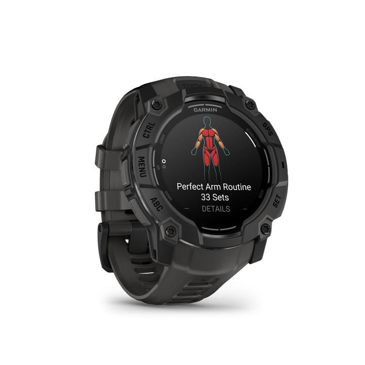 Garmin Instinct® 3 (50 mm) AMOLED – Rugged GPS Smartwatch, Black/Charcoal