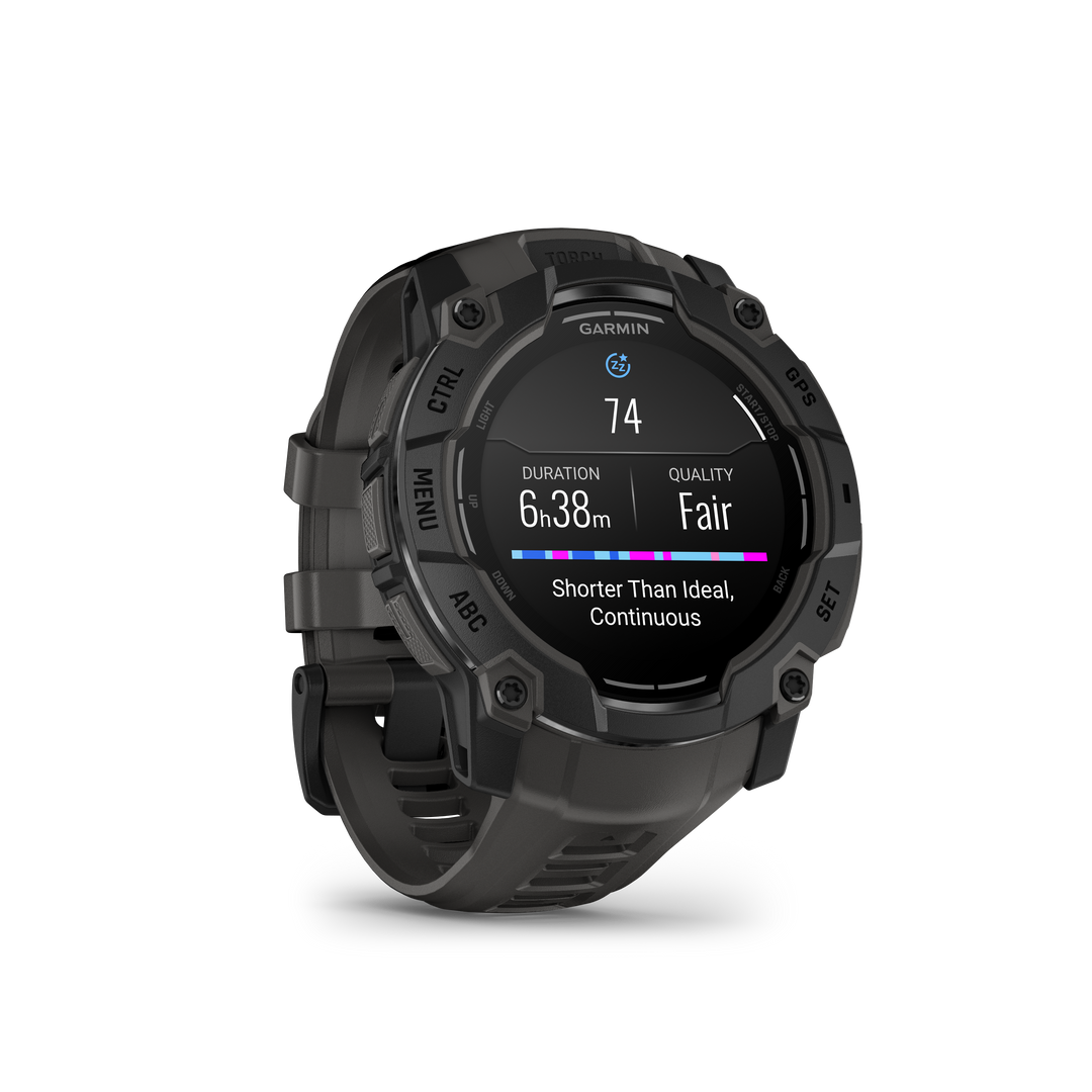 Garmin Instinct® 3 (50 mm) AMOLED – Rugged GPS Smartwatch, Black/Charcoal