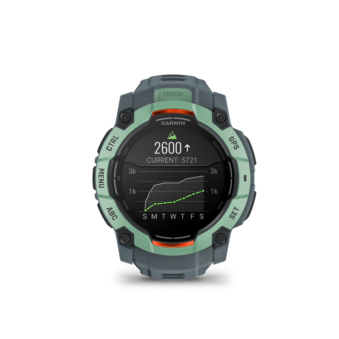 Garmin Instinct® 3 (50 mm) AMOLED – Rugged GPS Smartwatch, Neo Tropic/Twilight